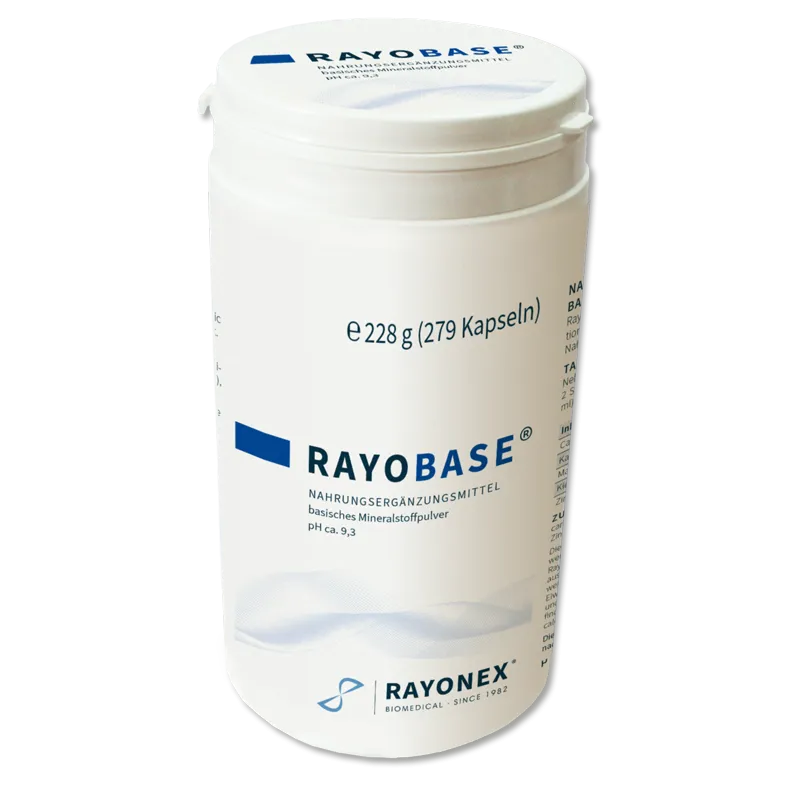 Rayobase capsule - Supliment alimentar alcalin pH 9.3 pentru echilibru acido-bazic