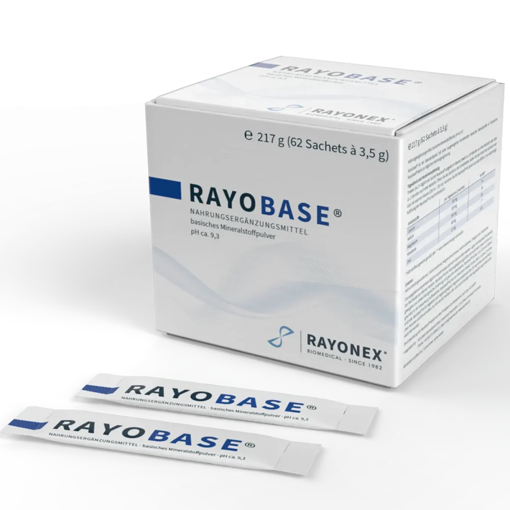 Rayobase® pulbere - supliment alimentar alcalin pH 9.3 pentru echilibru acido-bazic