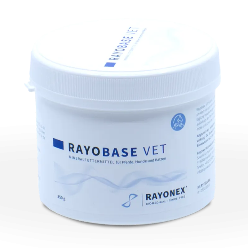 RayoBase VET – Pulbere minerală alcalină pentru câini, pisici și alte animale